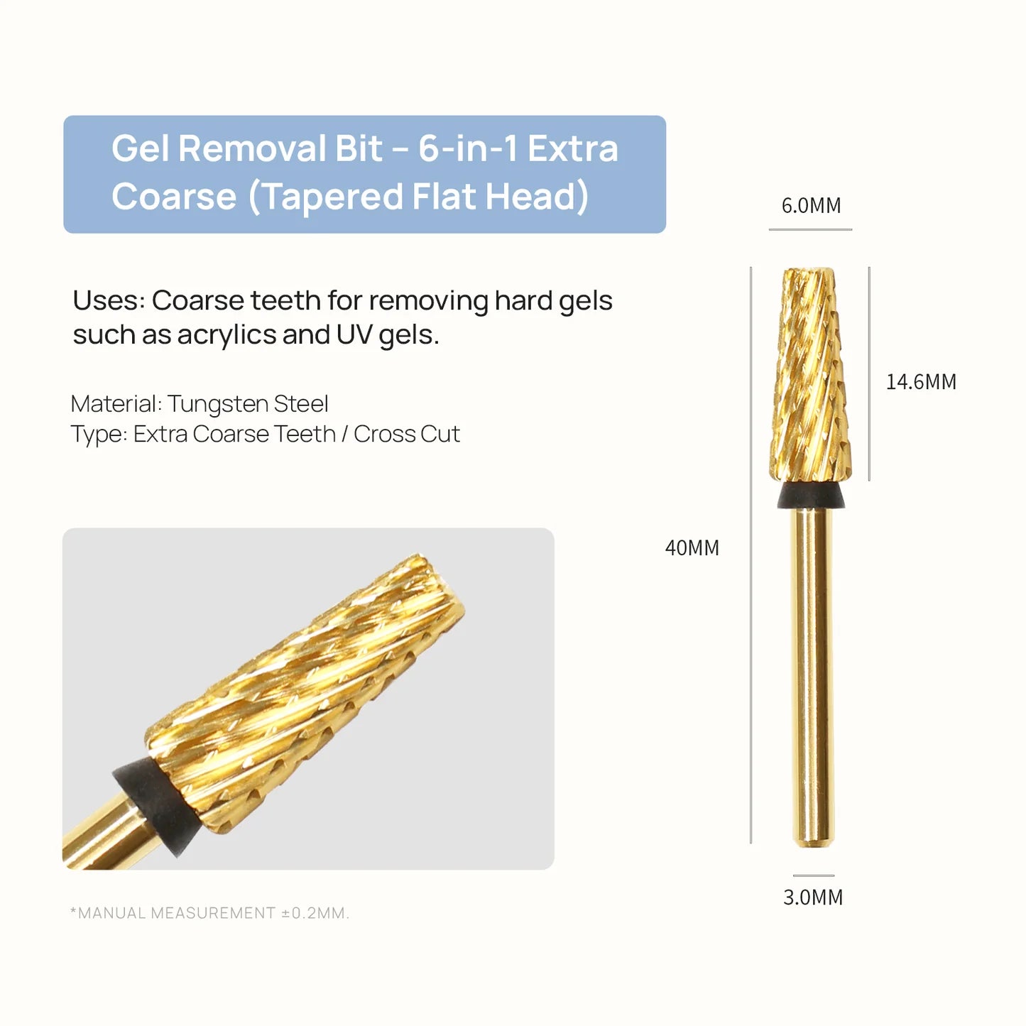 ONail™ Professional Drill Bit Set - Multi-Purpose Ceramic + Carbide Tips